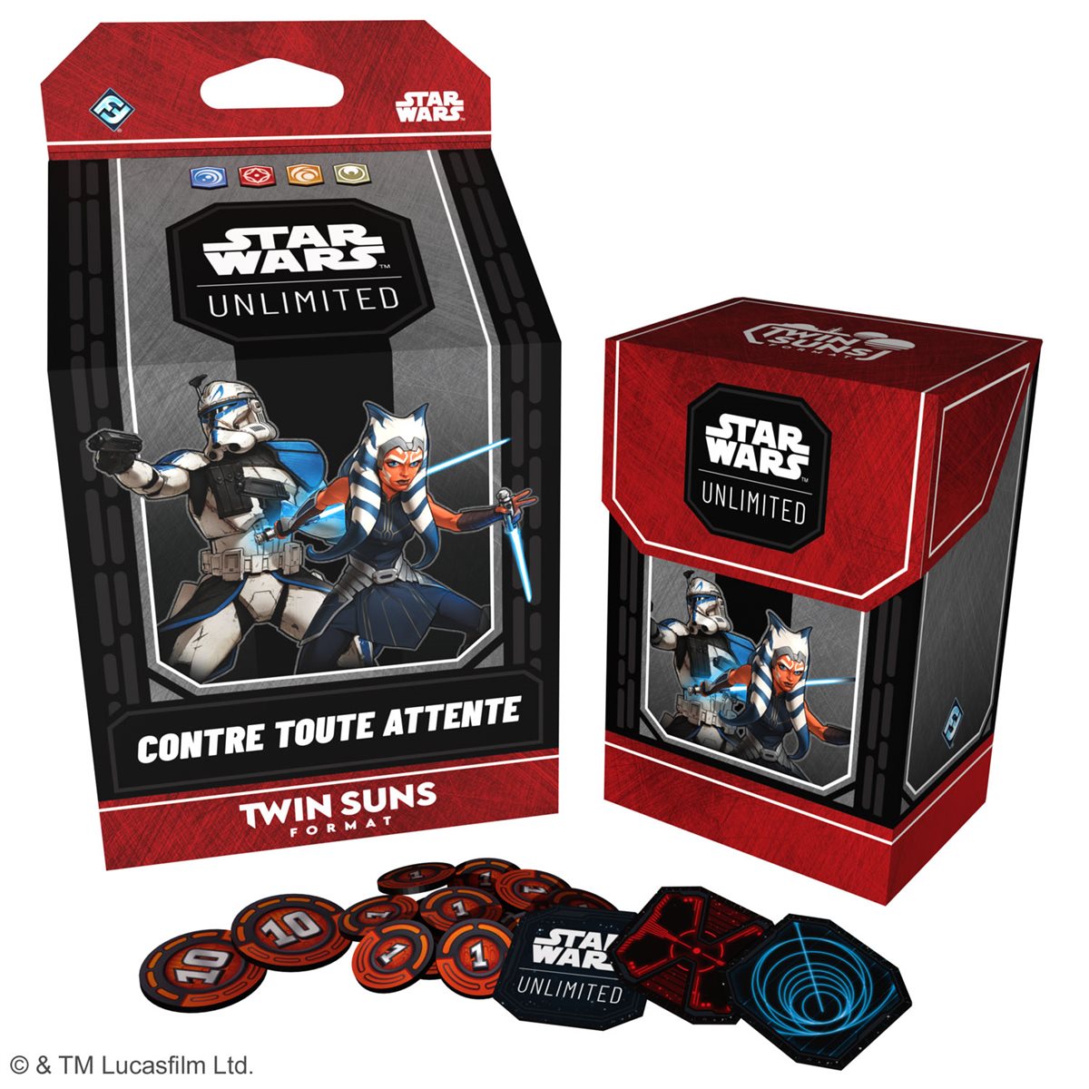 Star Wars: Unlimited - Twin Suns Deck Display 2026 (4 Decks) - French Edition