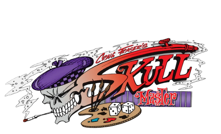 IWATA Artool Skullmaster The Frontal Freehand Airbrush Template by Craig Fraser | 758240038016