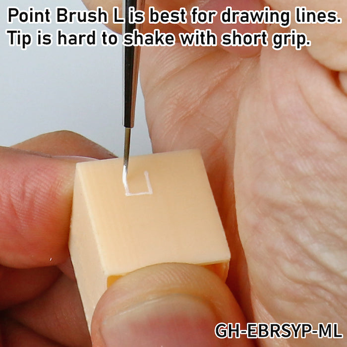 GodHand GodHand - Brushwork SHORTGRIP Point Brush L | 4562349874385