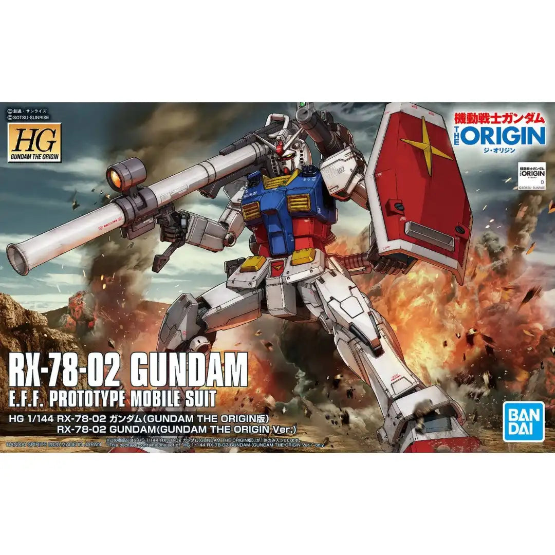 HG 1/144 RX-78-02 GUNDAM (GUNDAM THE ORIGIN Ver.) | 4573102589293