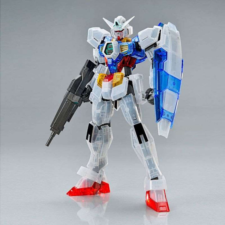P-Bandai MG 1/100 The Gundam Base Limited Gundam AGE-1 Wear System Set [Clear Color]