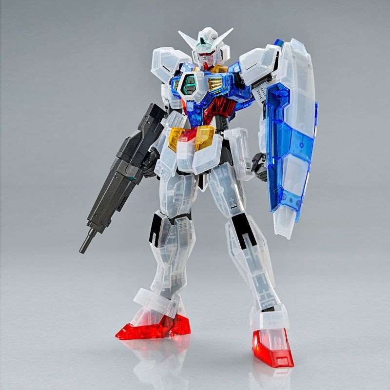 P-Bandai MG 1/100 The Gundam Base Limited Gundam AGE-1 Wear System Set [Clear Color]
