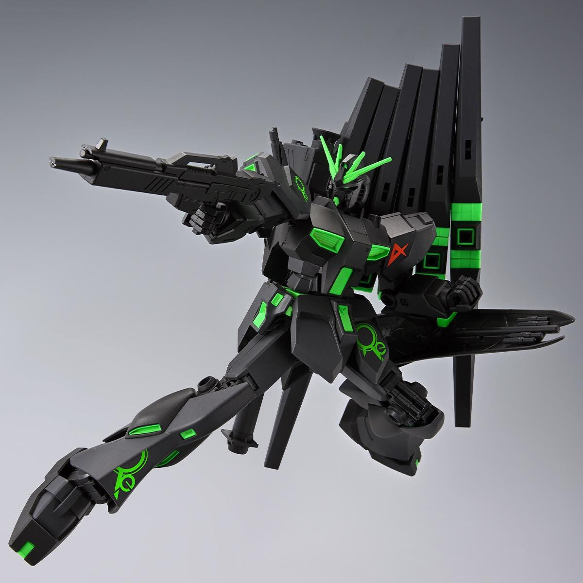 P-Bandai Entry Grade 1/144 Nu Gundam &fin Funnel [Recirculation Color/Neon Green] Paperless