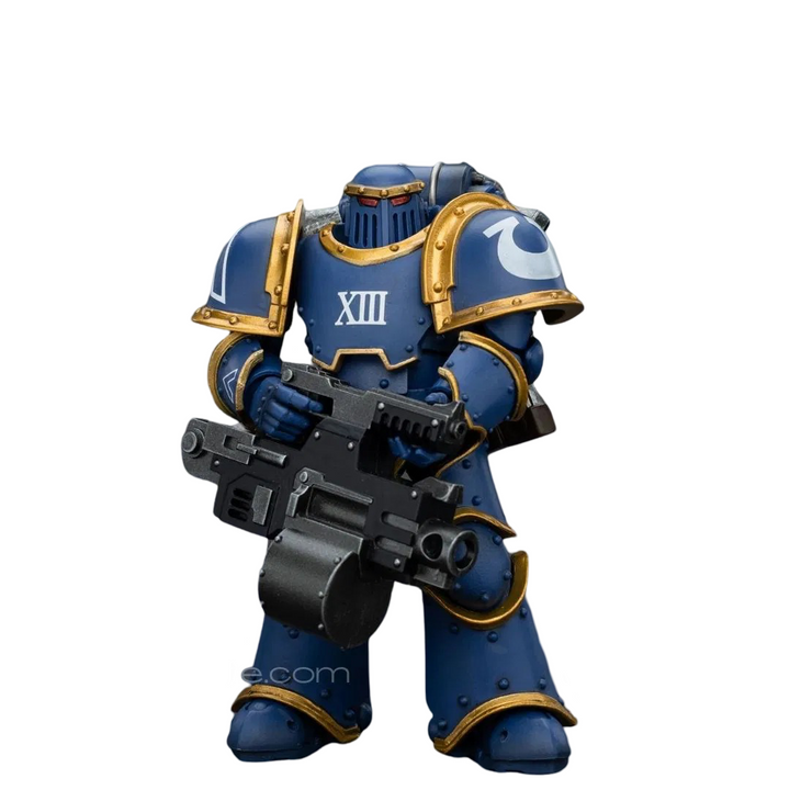JOYTOY Ultramarines Legion MKIII Tactical Support Squad Legionary with Heavy Bolter | 6927054400119