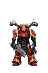JOYTOY World Eaters Khorne Berzerker with Eviscerator Chainsword | 6927054400560