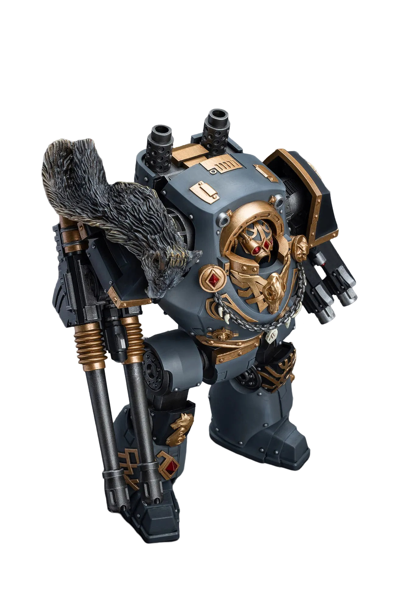 Joy Toy Space Wolves Contemptor Dreadnought with Gravis Bolt Cannon