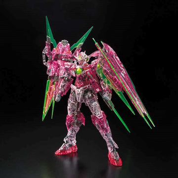 P-Bandai RG 1/144 The Gundam Base Limited 00 Qan[T] Full Saber [Trans-Am Clear]