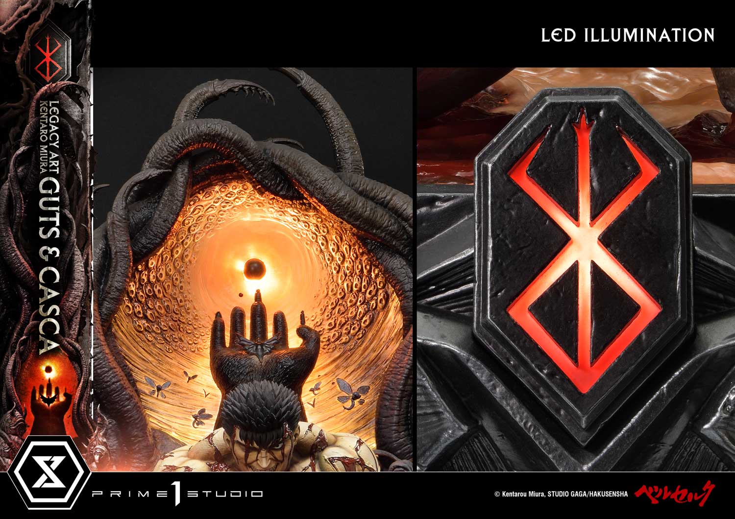 Legacy Art "Kentaro Miura" Berserk Guts & Casca