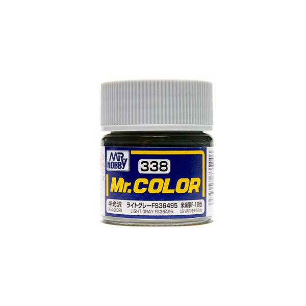 Mr Hobby Mr. Color 338 Light Gray FS36495 (Semi-Gloss/Aircraft) | 4973028717662