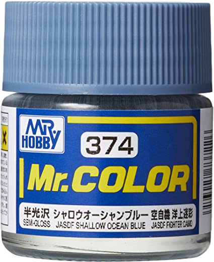 Mr Hobby C374 JASDF Shallow Ocean Blue [Japan air  self difence force  offshore camouflage] | 4973028737226