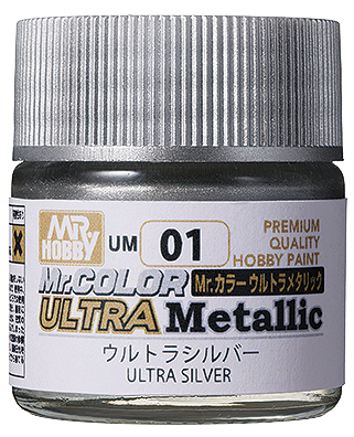 Mr Hobby Mr. Color Ultra Metallic Series - UM01 Ultra Silver | 4973028431124