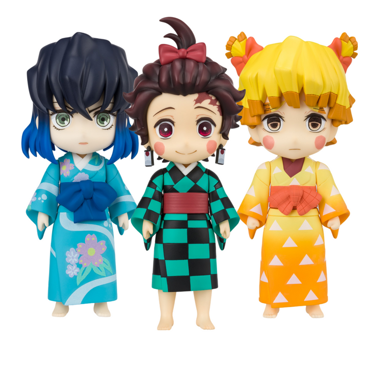 BANDAI Spirits Sumiko・Zenko・Inoko -Entertainment District Arc Set- Demon Slayer: Kimetsu no Yaiba, Bandai Spirits Figuarts mini | 4573102639677