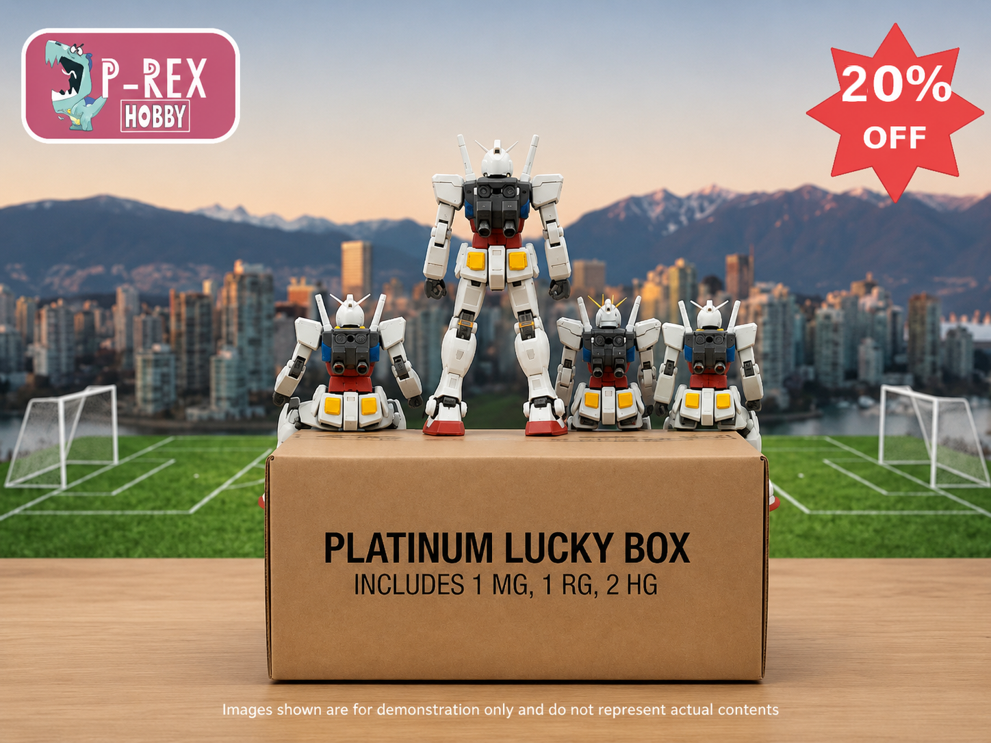 Platinum Gundam Lucky Box - 20% off badge