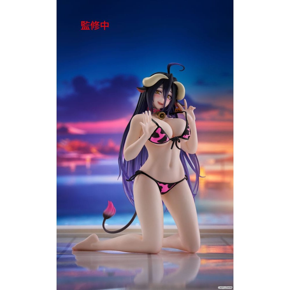 Overlord Desktop Cute Figure - Albedo (Cow-Print Swimsuit Ver.) Renewal
