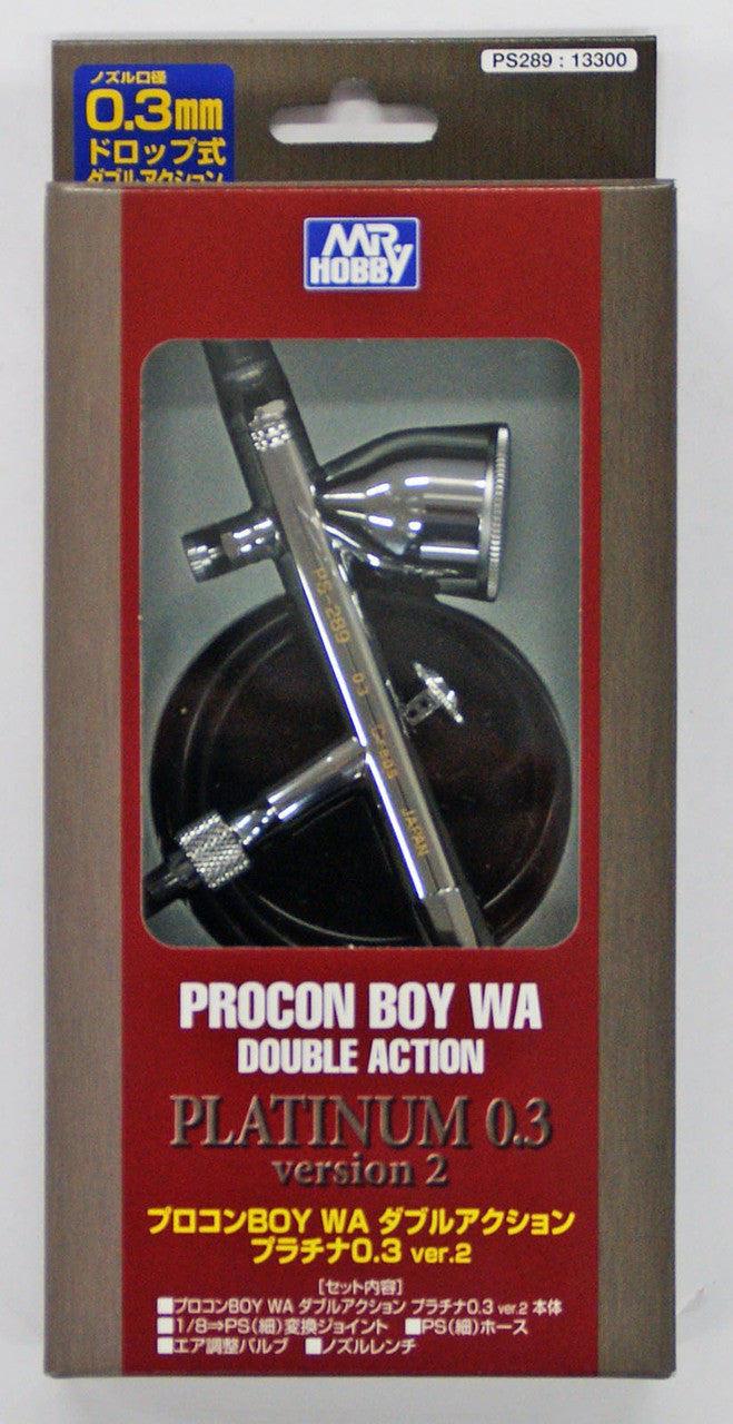 Mr Hobby Mr. Procon Boy - WA Platinum (0.3mm) w/ Air Up Systetm