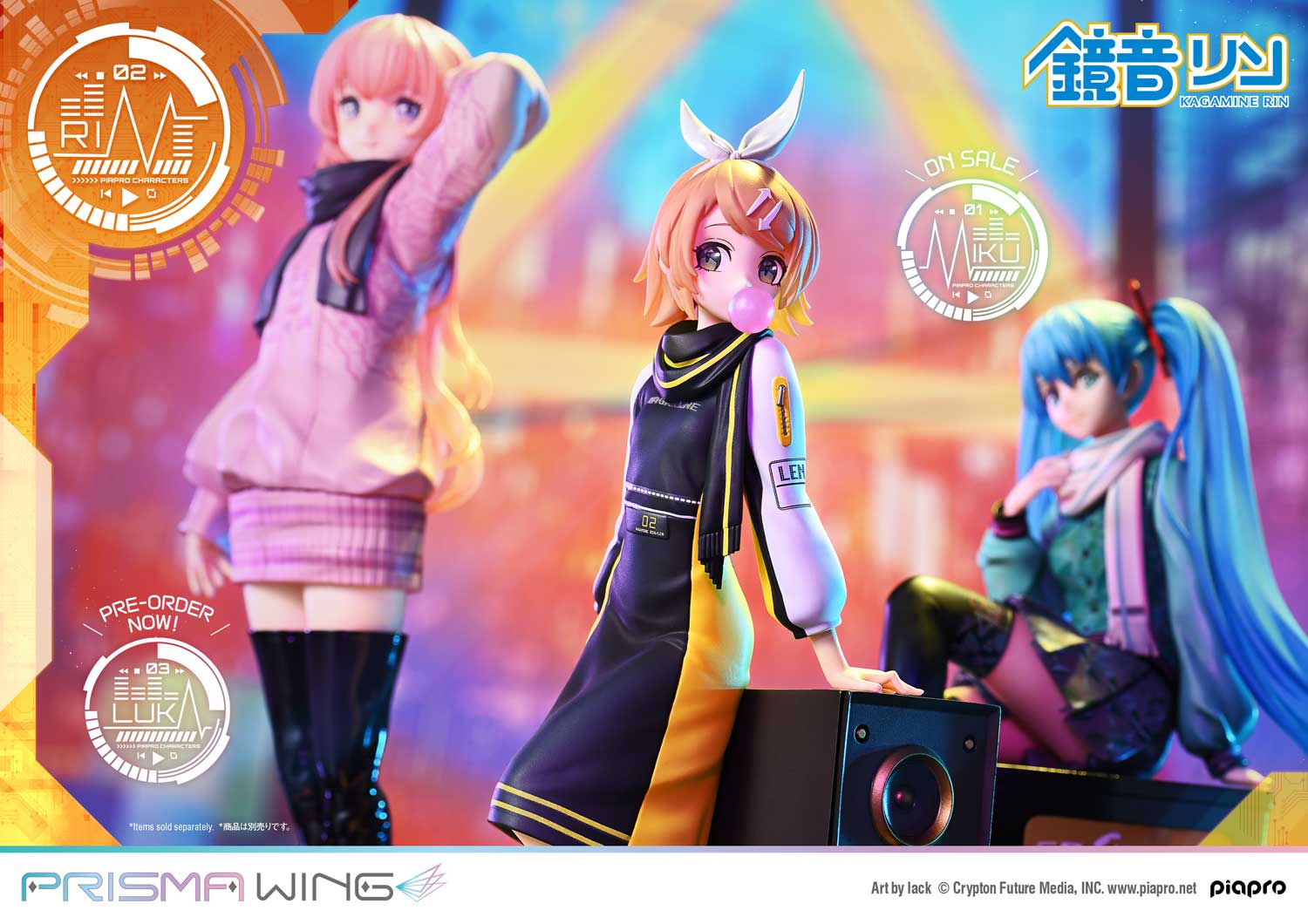 PRISMA WING Piapro Characters Kagamine Rin "Art by lack" 1/7 Scale Pre-Painted Figure