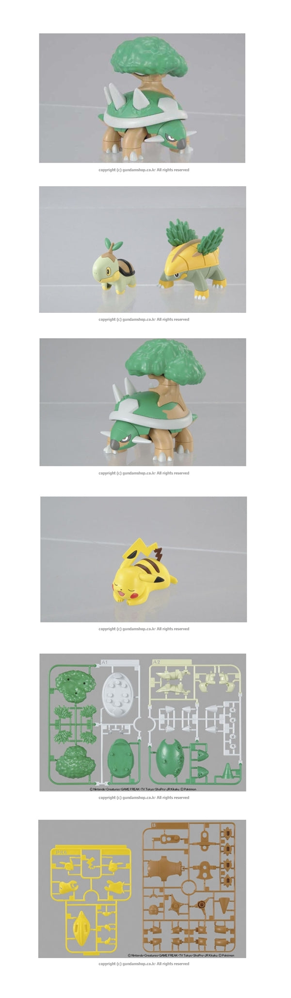 BANDAI Hobby Pokémon Model Kit TORTERRA EVOLUTION SET