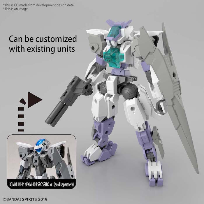 BANDAI Hobby 30MM 1/144 eEXM-S01U FORESTIERI 01