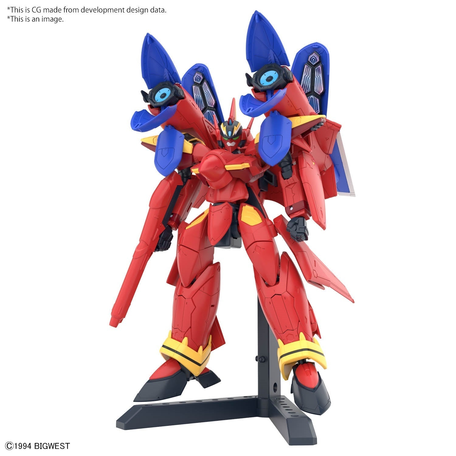 BANDAI Hobby HG 1/100 VF-19 CUSTOM FIRE VALKYRIE WITH SOUND BOOSTER(4573102663153)