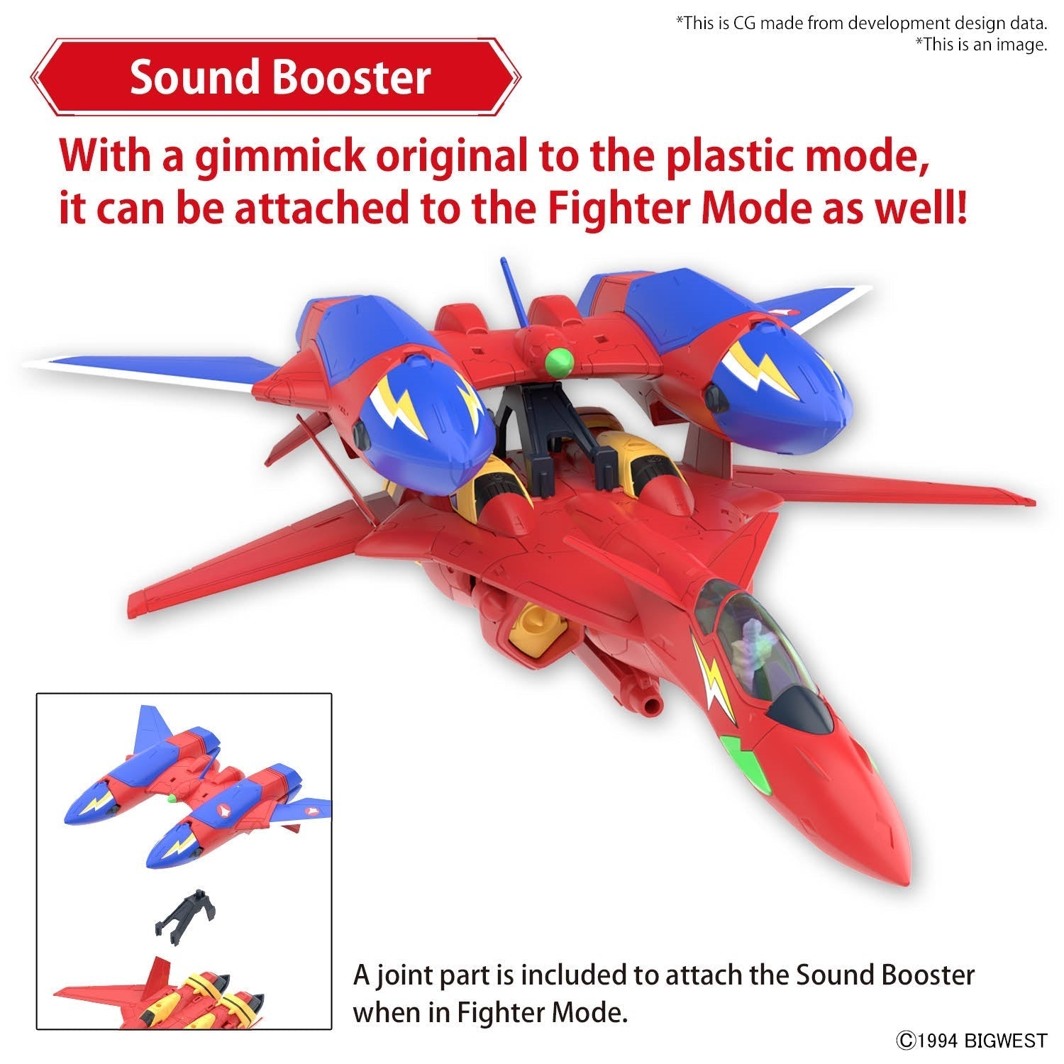 BANDAI Hobby HG 1/100 VF-19 CUSTOM FIRE VALKYRIE WITH SOUND BOOSTER(4573102663153)