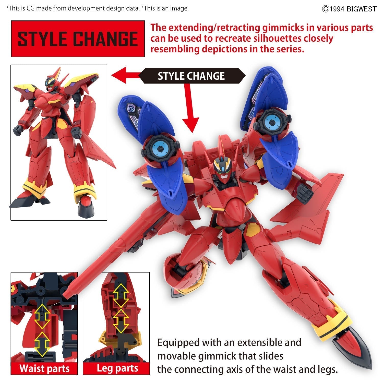 BANDAI Hobby HG 1/100 VF-19 CUSTOM FIRE VALKYRIE WITH SOUND BOOSTER(4573102663153)