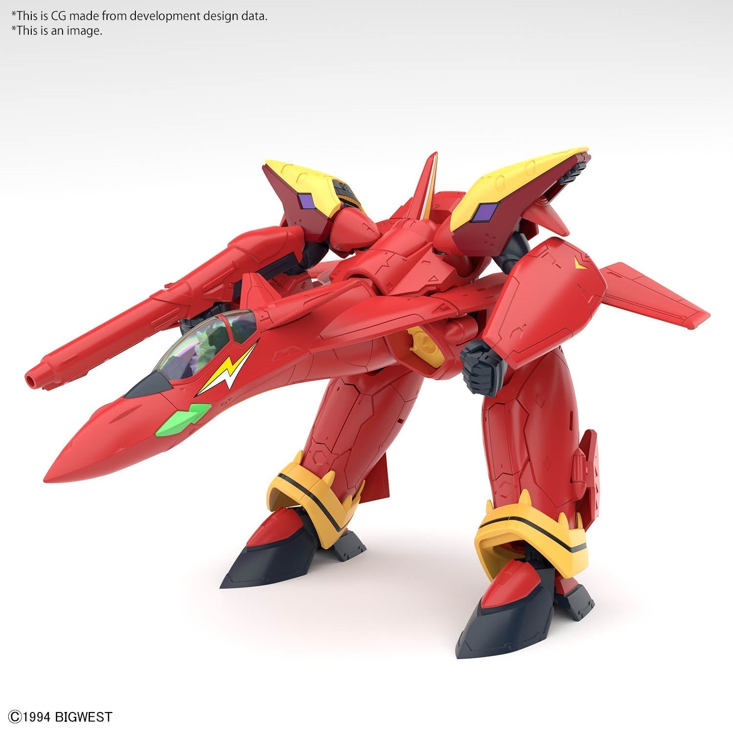BANDAI Hobby HG 1/100 VF-19 CUSTOM FIRE VALKYRIE WITH SOUND BOOSTER(4573102663153)