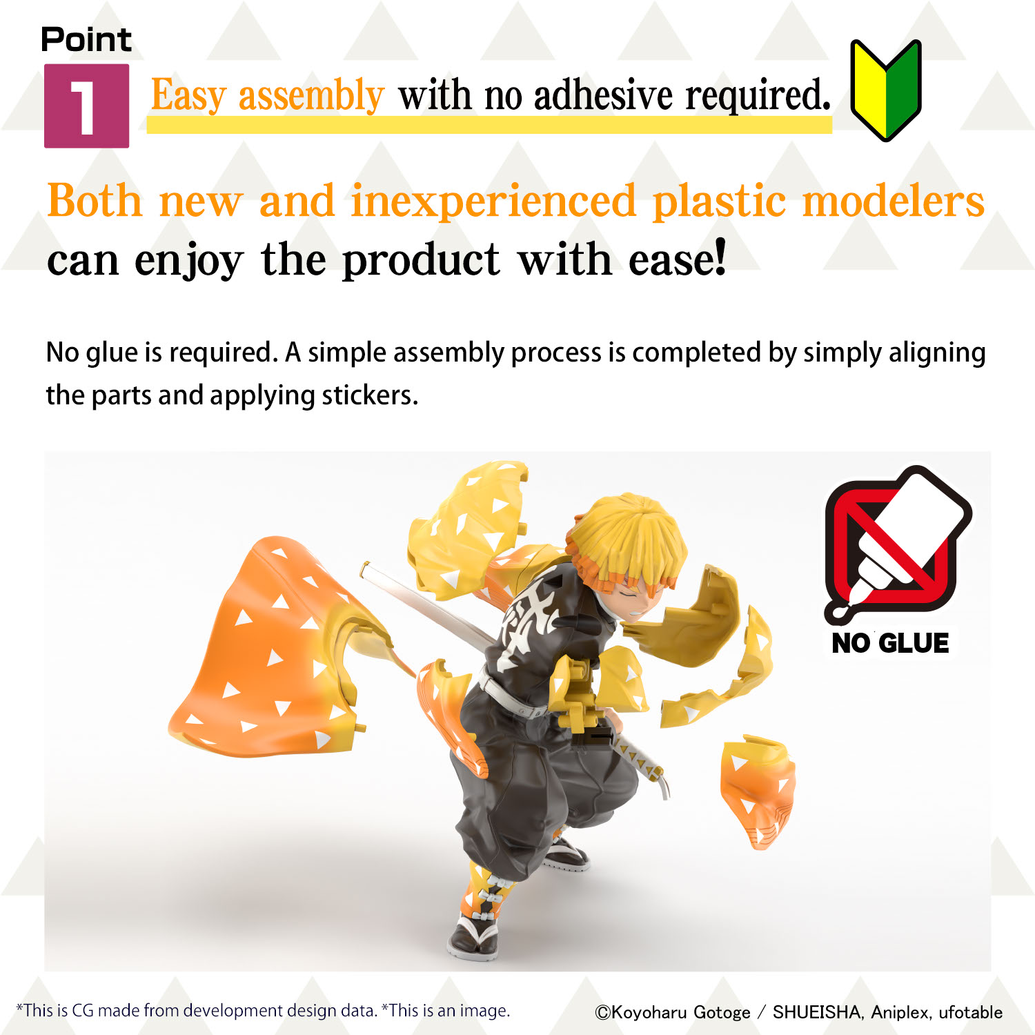 BANDAI HOBBY Demon Slayer Model Kit AGATSUMA ZENITSU(4573102663825)