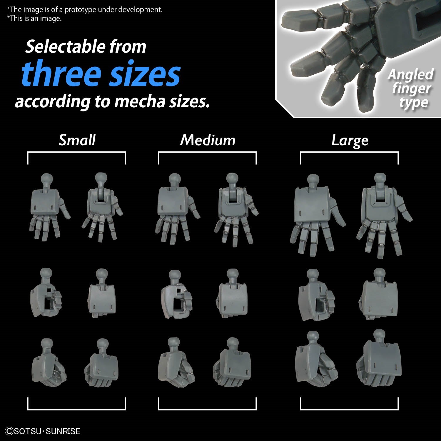 BANDAI Hobby OPTION PARTS SET GUNPLA 03 (BUILD HANDS EDGE)