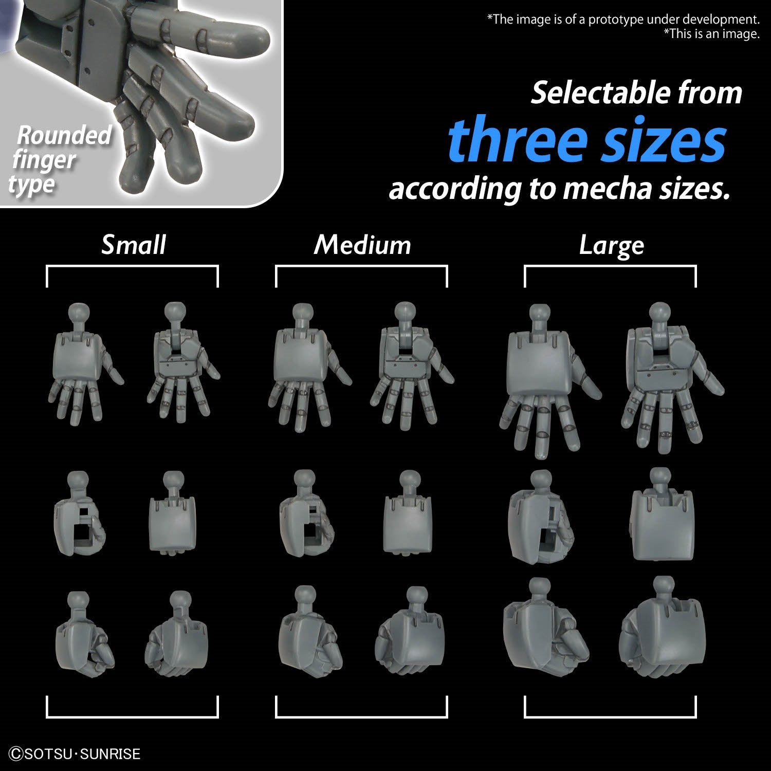 BANDAI Hobby OPTION PARTS SET GUNPLA 04 (BUILD HANDS ROUND)