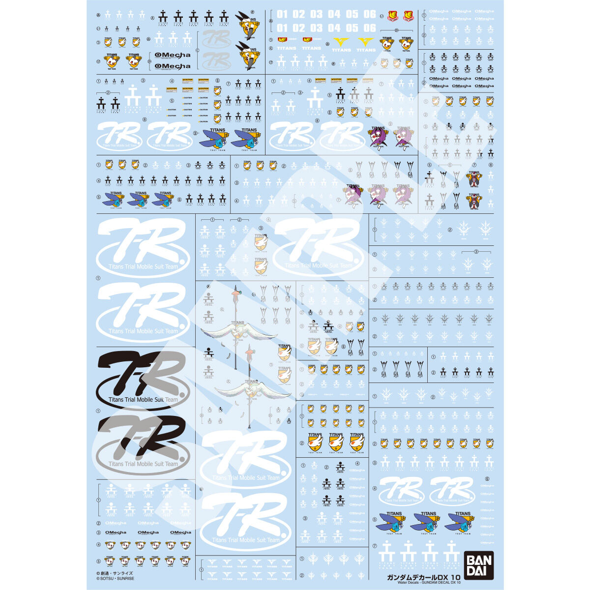 P-Bandai Gundam Decal DX 10