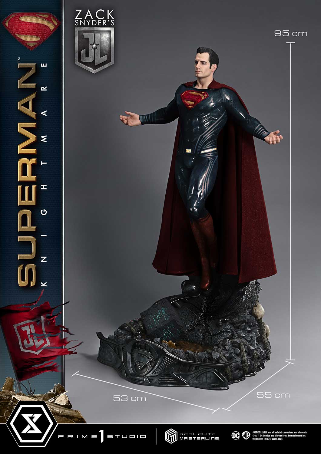 Real Elite Masterline Justice League (Film) Superman Knightmare Color Edition DX Bonus Version