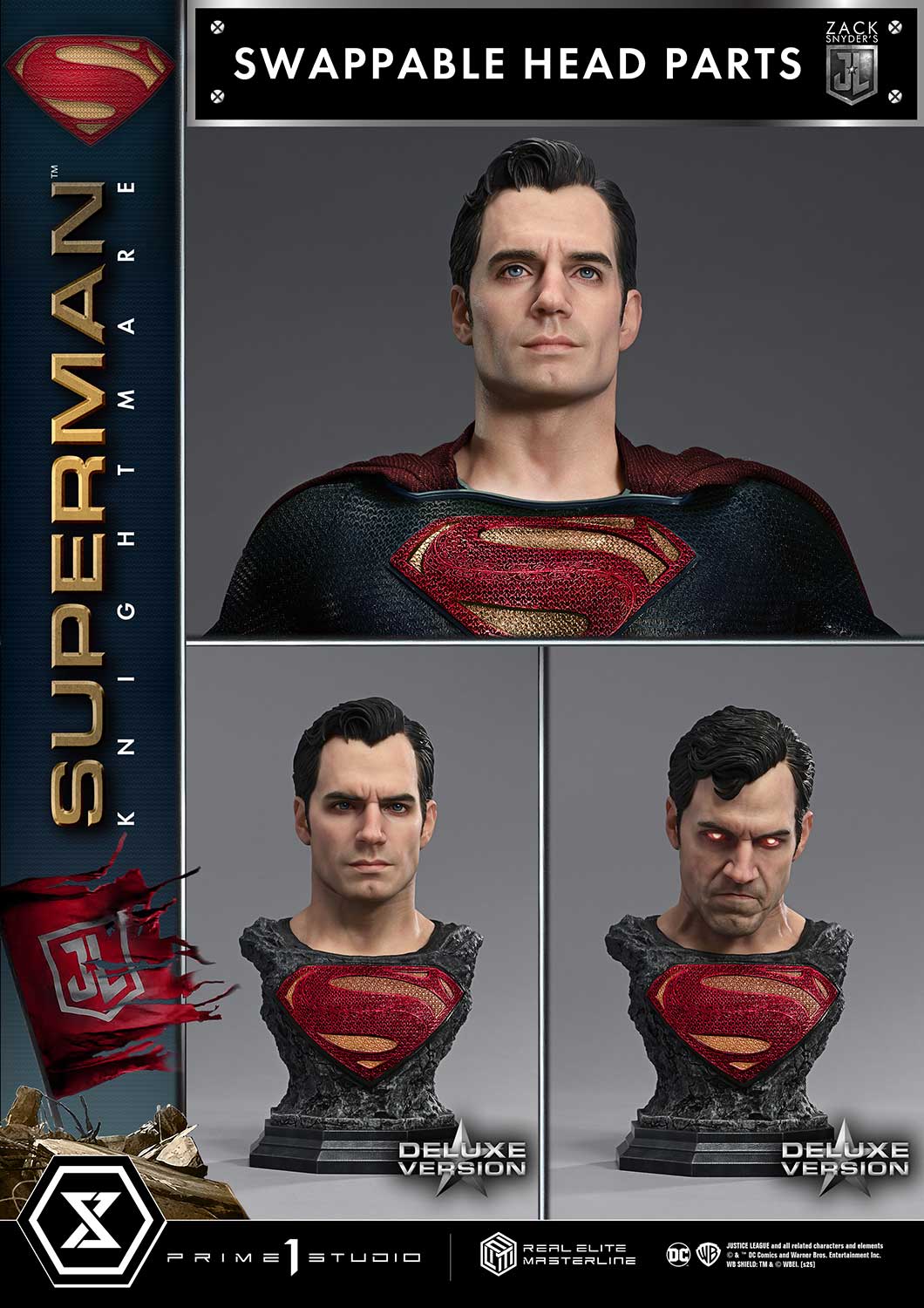 Real Elite Masterline Justice League (Film) Superman Knightmare Color Edition DX Bonus Version