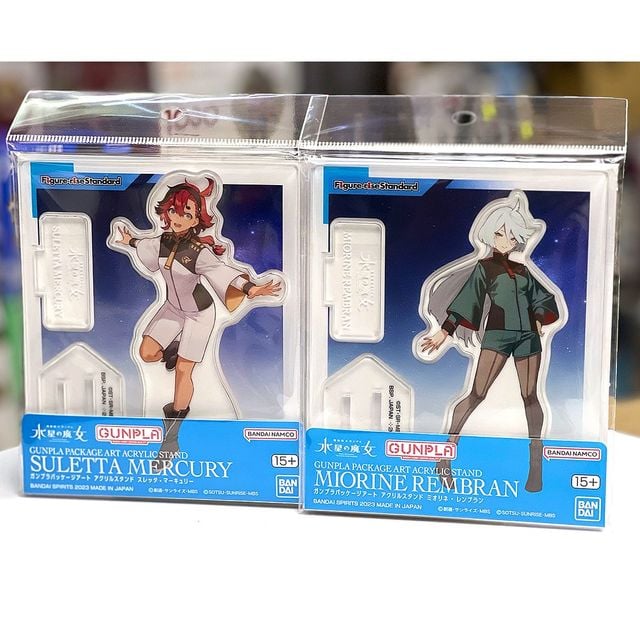 BANDAI Hobby GUNPLA PACKAGE ART ACRYLIC STAND (SULETTA X6 MIORINE x4)(4573102656063)