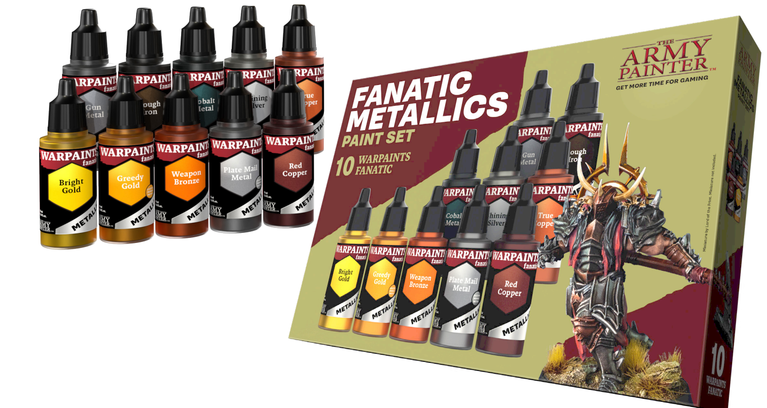 Army Painter Warpaints Fanatic Metallics Paint Set | 5713799806900
