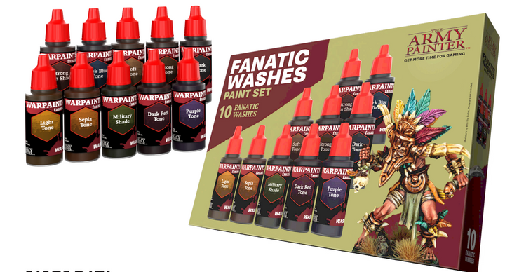 Army Painter Warpaints Fanatic Washes Paint Set | 5713799806801
