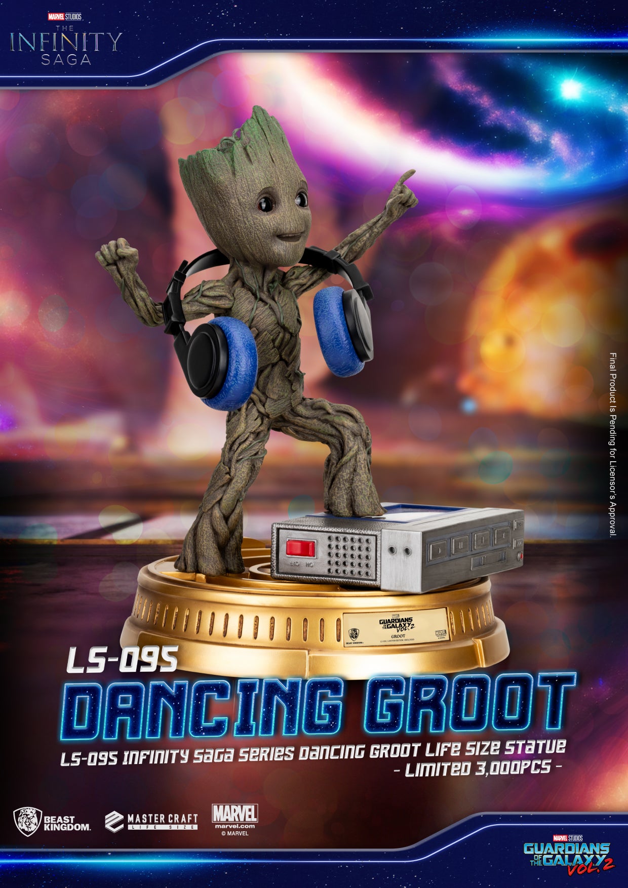 INFINITY SAGA SER LS-095 DANCING GROOT LIFE SIZE STATUE | 4711385242737