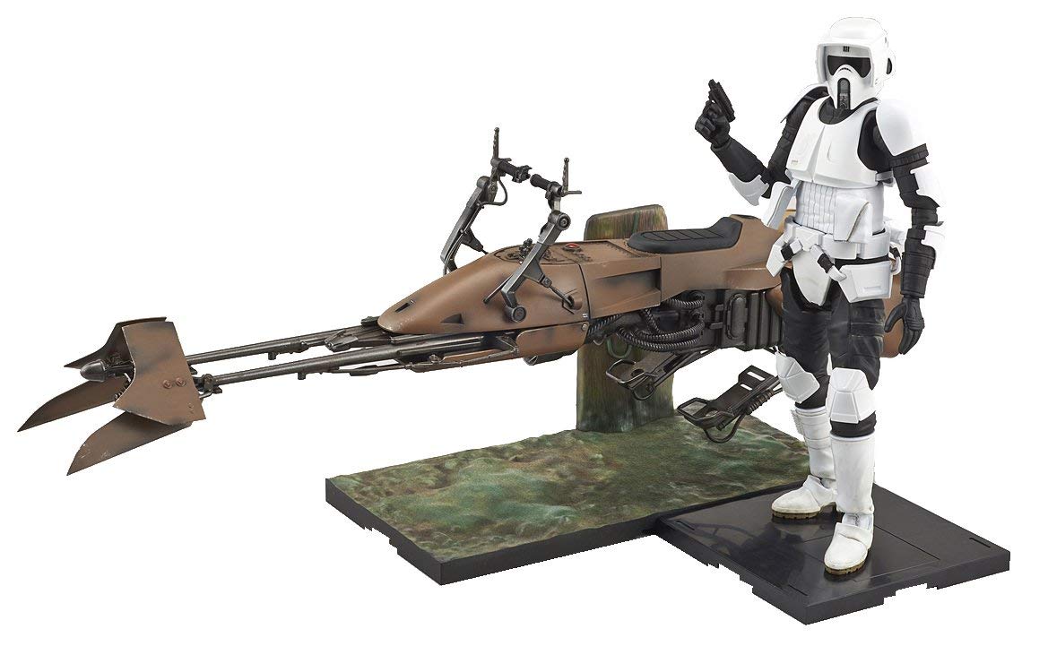 BANDAI Hobby 1/12 SCOUT TROOPER & SPEEDER BIKE