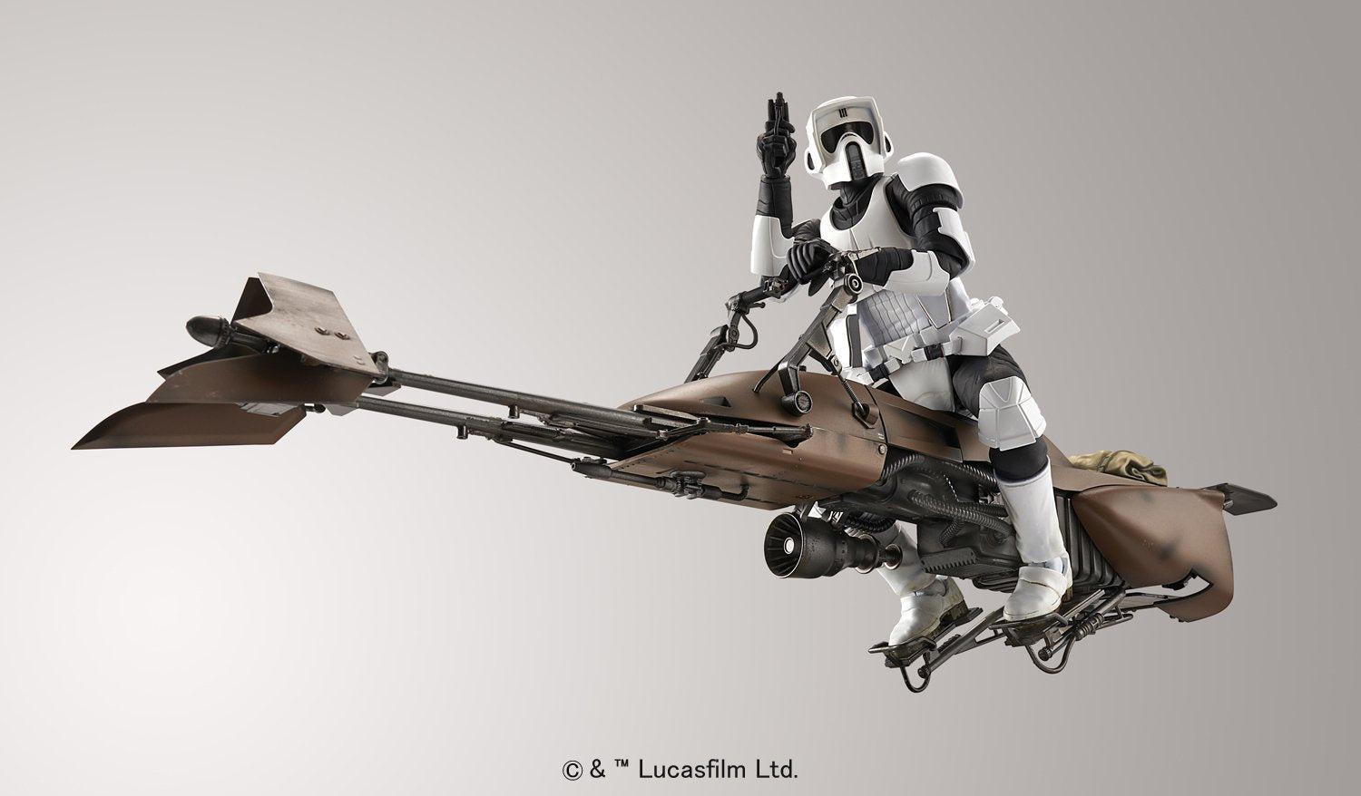 BANDAI Hobby 1/12 SCOUT TROOPER & SPEEDER BIKE