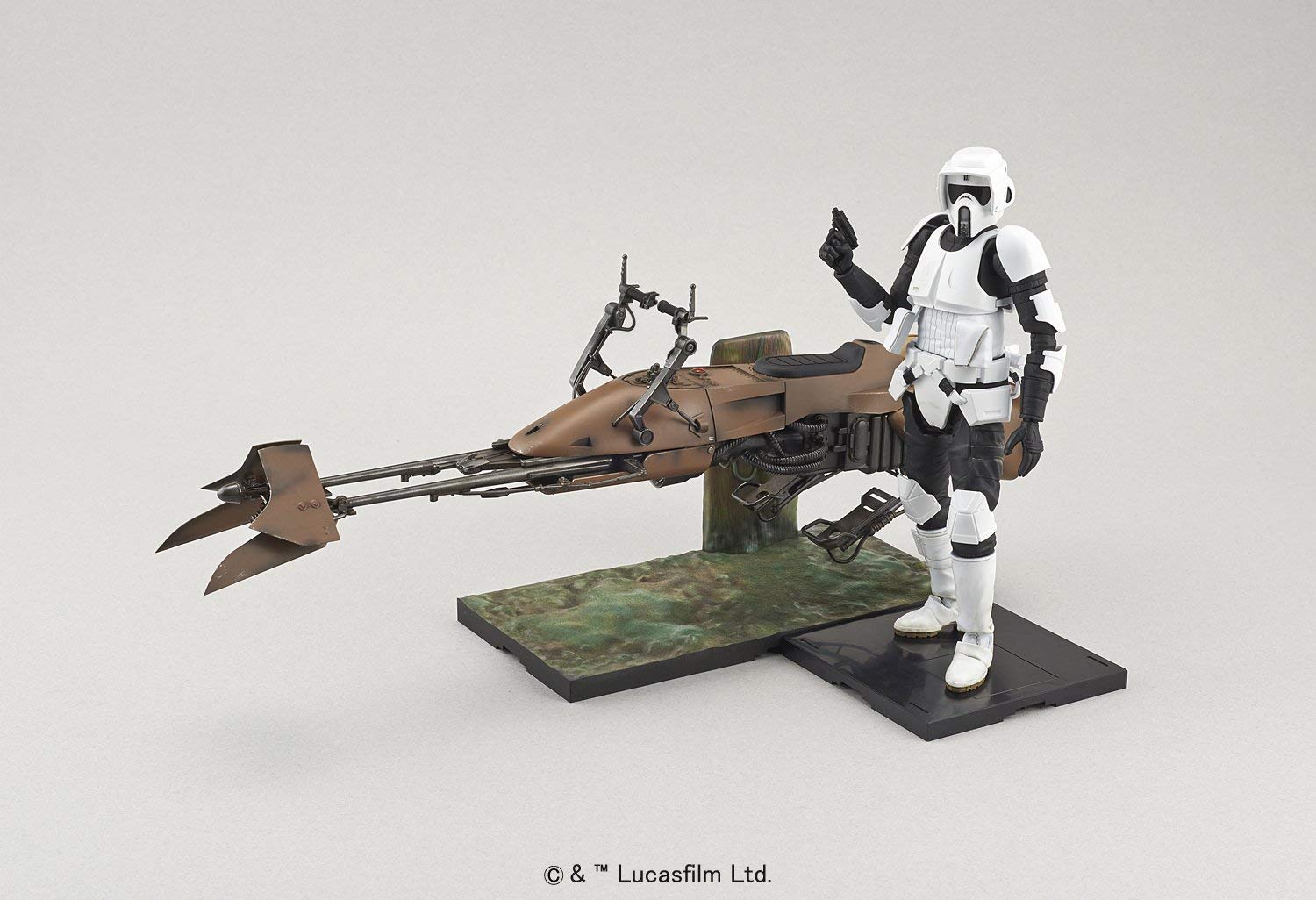 BANDAI Hobby 1/12 SCOUT TROOPER & SPEEDER BIKE