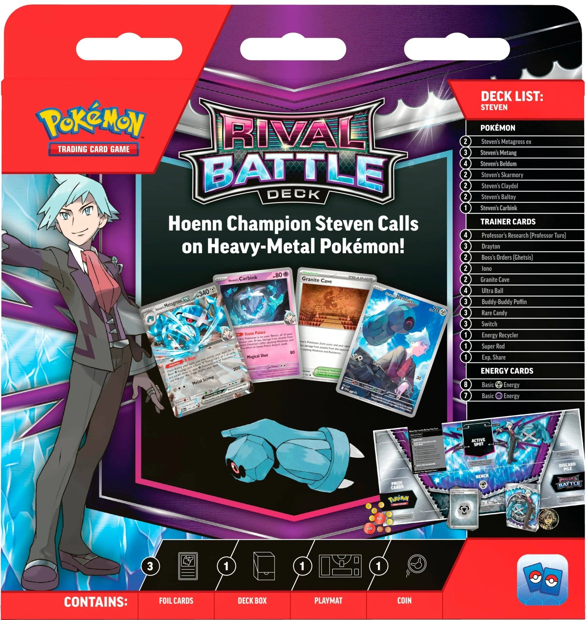 POKEMON RIVAL BATTLE DECKS MARNIE/STEVEN(196214111844)