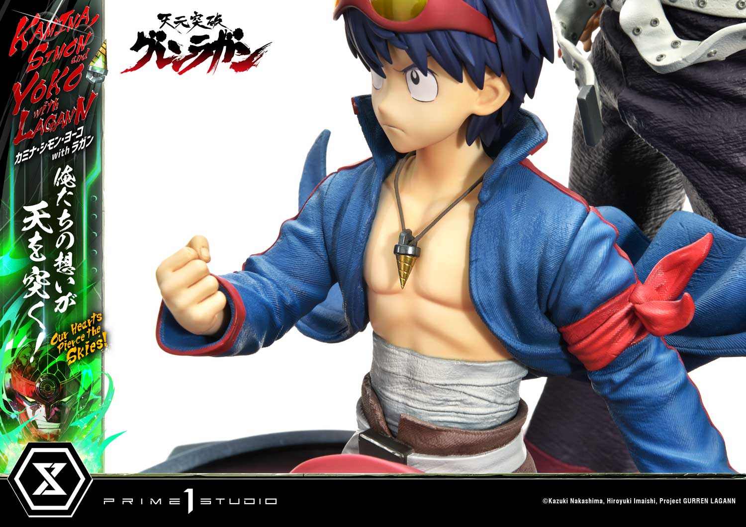 Ultimate Premium Masterline Tengen Toppa Gurren Lagann Kamina, Simon &amp; Yoko with Lagann "Our Hearts Pierce the Skies!" Deluxe Version