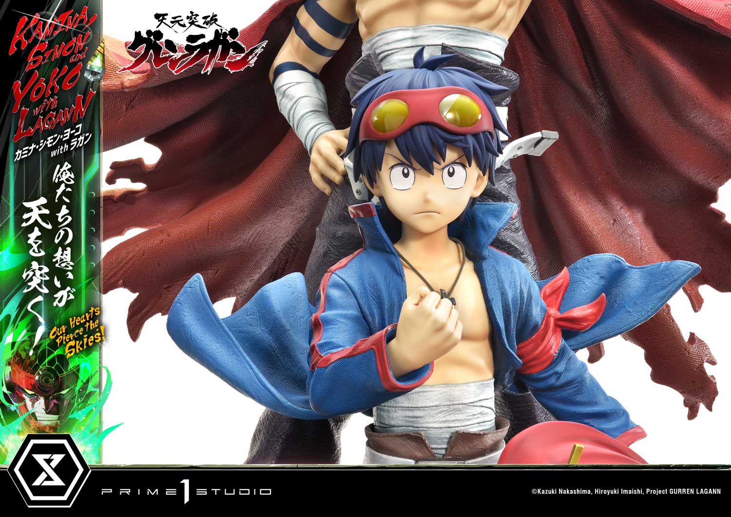Ultimate Premium Masterline Tengen Toppa Gurren Lagann Kamina, Simon &amp; Yoko with Lagann "Our Hearts Pierce the Skies!"