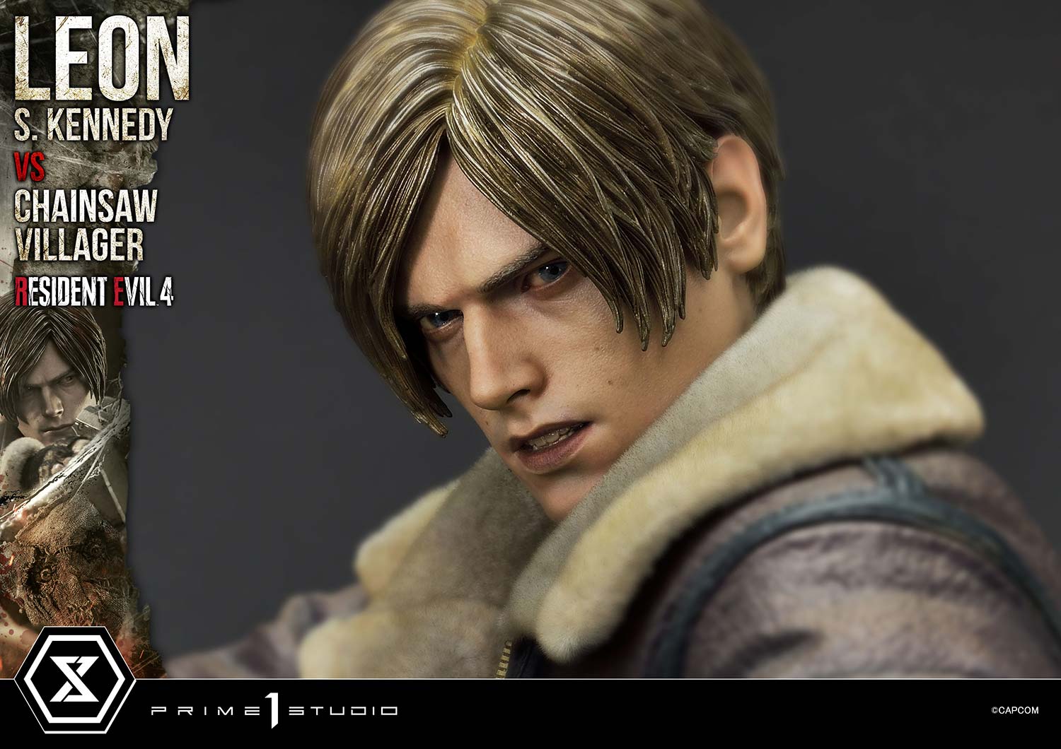 Ultimate Premium Masterline Resident Evil 4 Leon S. Kennedy versus Chainsaw Villager