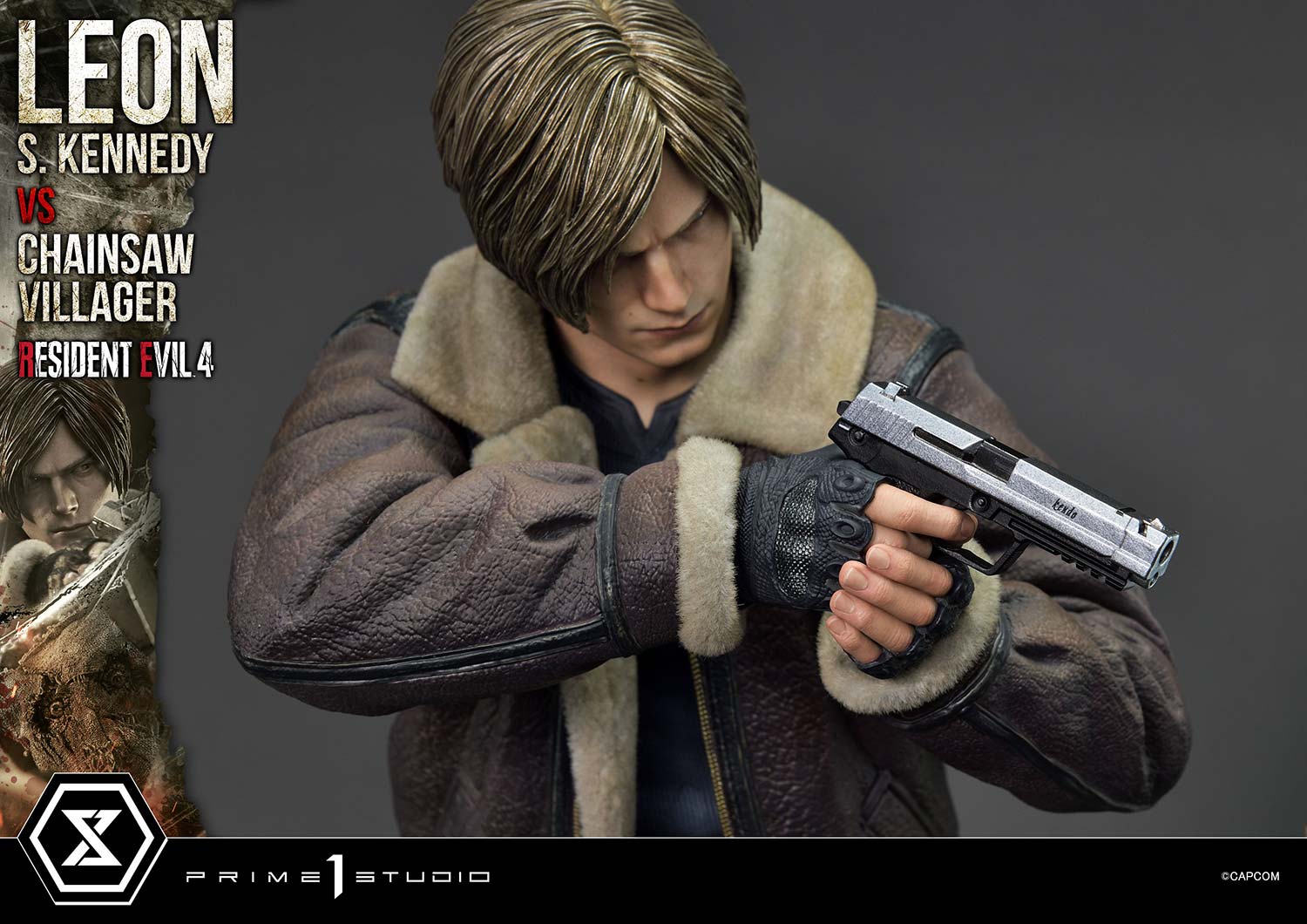 Ultimate Premium Masterline Resident Evil 4 Leon S. Kennedy versus Chainsaw Villager Bonus Version