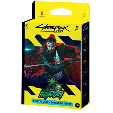 Cyberpunk TCG Beta Starter Deck Embracing Power box