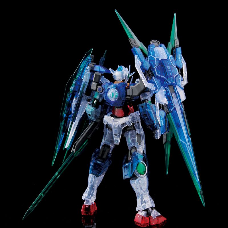 P-Bandai RG 1/144 The Gundam Base Limited 00 Qan[T] Full Saber [Clear Color]