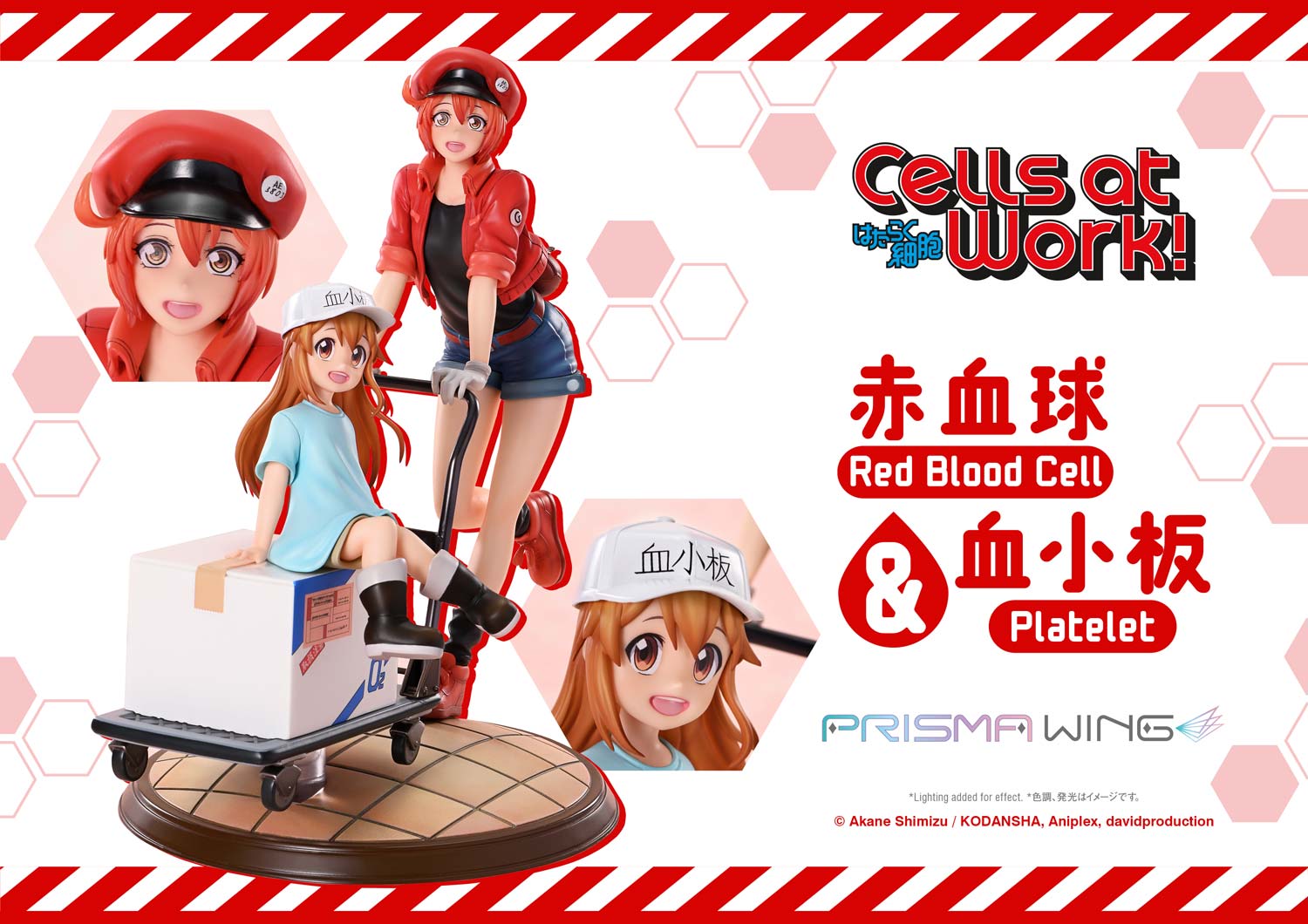 PRISMA WING Cells at Work Red Blood Cell &amp; Platelet Non Scale Pre-Painted Figure