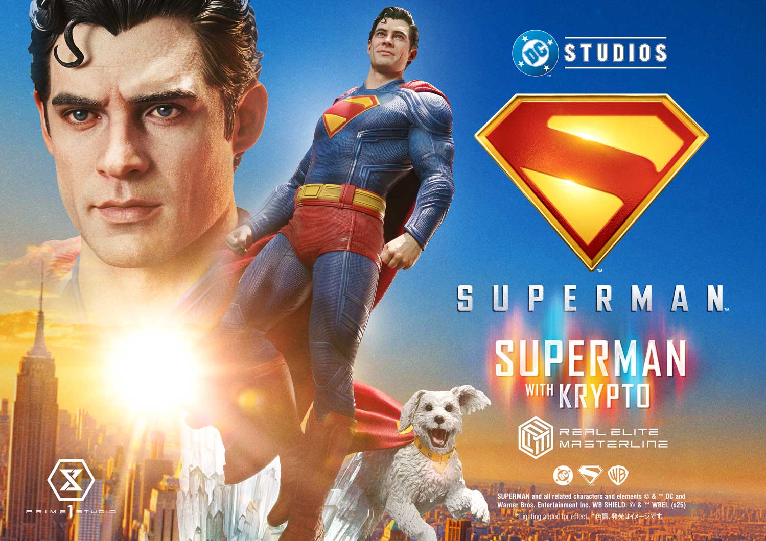 Real Elite Masterline Superman (2025 Film) Superman with Krypto Bonus Version