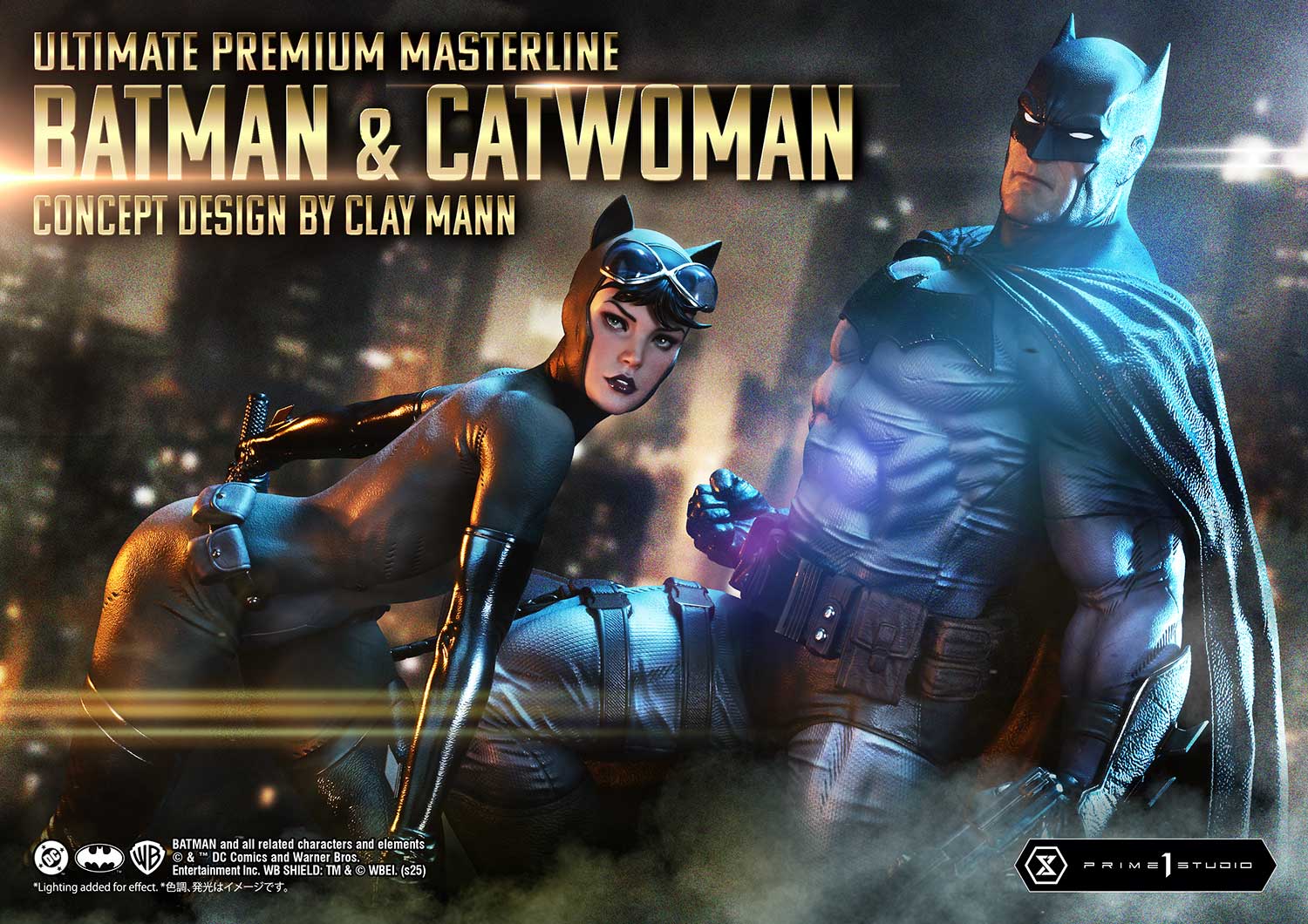 Ultimate Premium Masterline Batman (Comics) Batman &amp; Catwoman (Concept Design by CLAY MANN) Bonus Version