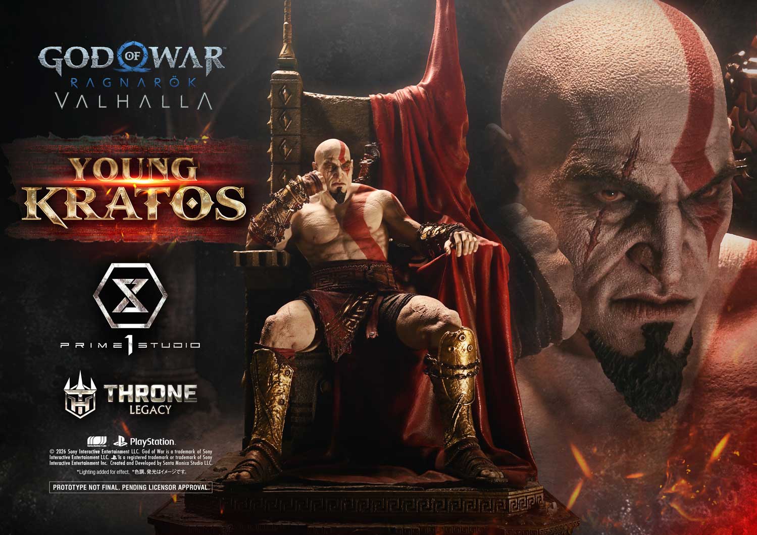 Throne Legacy God of War: Ragnarok Young Kratos